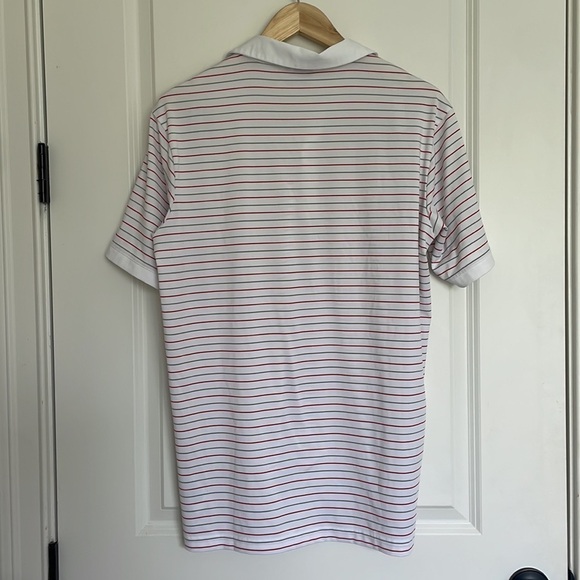Ping Men’s Striped Golf Polo Shirt White/Red L - Picture 5 of 6